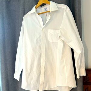 Brooks brothers white non iron shirt 18-4/5